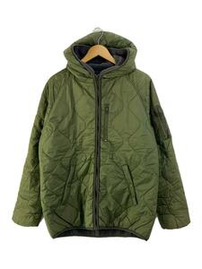 ALPHA INDUSTRIES◆キルティングジャケット/L/ナイロン/GRN/無地/TA1182-8103