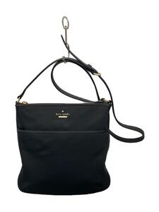 kate spade new york◆ショルダーバッグ/ナイロン/BLK