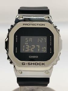 CASIO◆クォーツ腕時計_G-SHOCK/デジタル/ラバー/BLK/SLV