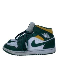 NIKE◆AIR JORDAN 1 MID_エアジョーダン 1 ミッド/25.5cm/GRN