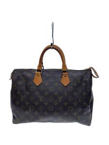 LOUIS VUITTON◆1)スピーディ35_モノグラム・キャンバス_BRW/PVC/BRW