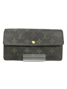 LOUIS VUITTON◆3)ポシェット・ポルト・モネ・クレディ_モノグラム・キャンバス_BRW/PVC/BRW/レディース