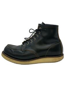 RED WING◆レースアップブーツ/26.5cm/BLK/レザー/9874