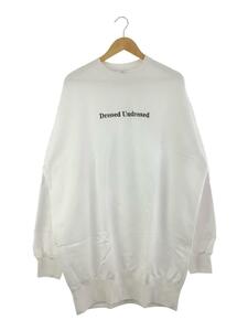 DRESSEDUNDRESSED◆Logo Embroidered Oversized Sweatshirt/3/コットン/WHT/DUW22052