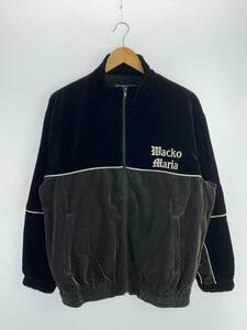 WACKO MARIA◆VELVET TRACK JACKET/ジャージ/トラックジャケット/S/コットン/BLK