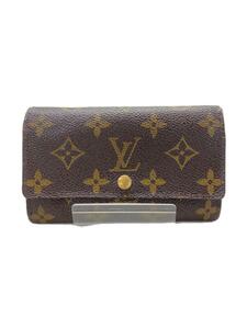 LOUIS VUITTON◆ポルト・モネ・ジップ_モノグラム・キャンバス_BRW/PVC/BRW/モノグラム/レディース