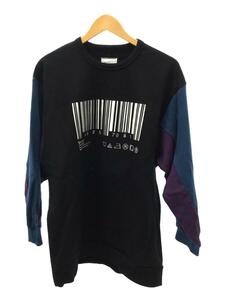 SHAREEF◆スウェット/1/コットン/BLK/18715079/18AW