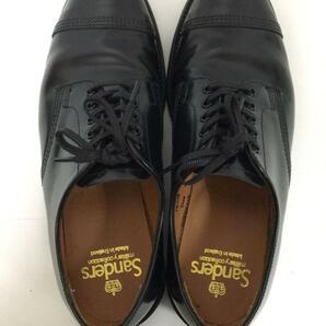 SANDERS◆FEMALE MILITARY DERBY/ドレスシューズ/UK4/BLK/レザーの画像3