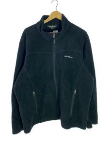 EDDIE BAUER◆フリースジャケット/-/ポリエステル/BLK/D1551377