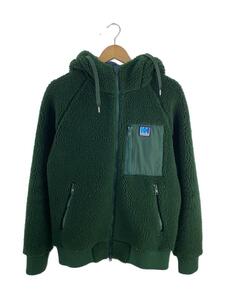 HELLY HANSEN◆フリースジャケット/L/ポリエステル/GRN/FIBER PILE THERMO HOODIE/HOE51254