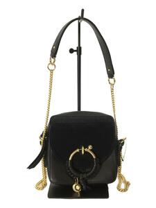 SEE BY CHLOE◆MINI CROSSBODY/カメラバッグ/ショルダーバッグ/BLK/03-22-86-65