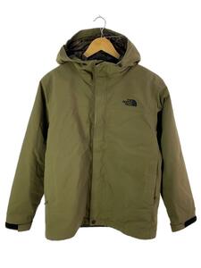 THE NORTH FACE◆CASSIUS TRICLIMATE JACKET_カシウストリクライメイトジャケット/M/ナイロン/KHK/無地