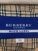 BURBERRY BLUE LABEL◆ダウンジャケット/38/ナイロン/WHT/無地/FCF16-620-02_画像3