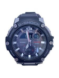 CASIO◆ソーラー腕時計_G-SHOCK/アナログ/ラバー/GRY/BLK