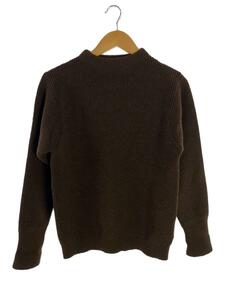 ANDERSEN-ANDERSEN◆5 gauge Crewneck/セーラーセーター/フィッシャーマン/サムホール/セーター/M/ウール/ブラウン/