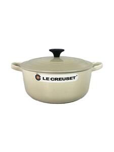 LE CREUSET◆鍋/CRM/ココットロンド