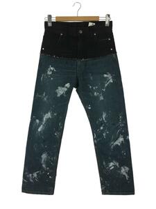 SHINYA KOZUKA◆ボトム/デニム/インディゴ/AS HL TR WAS BIO WASHED DENIM PANTS/ペンキ加