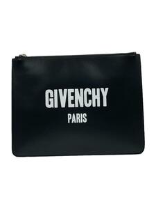 GIVENCHY◆セカンドバッグ/レザー/BLK/BK06072562/クラッチバッグ