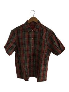 Supreme◆23SS/Metallic Plaid S/S Shirt/半袖シャツ/S/コットン/レッド/チェック