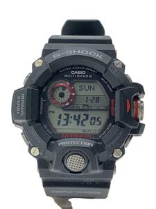 CASIO◆ソーラー腕時計・G-SHOCK/デジタル/ラバー/BLK/BLK