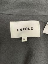 ENFOLD◆16AW/リバーウールガウンコート/36/ウール/グレー/3009A130-1650/エンフォルド_画像3