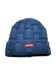 Supreme◆ニットキャップ/-/アクリル/NVY/メンズ/19AW/BASKET/WEAVE/BEANIE