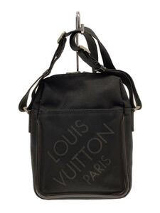 LOUIS VUITTON◆シタダン_ダミエ・ジェアン/ナイロン/ブラック/M93042/角スレ/内側シミ有/ベタ付き有