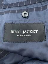 RING JACKET◆テーラードジャケット/BLACK LABEL/46/ウール/NVY/ストライプ/RT027F107X_画像3