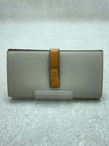 LOEWE◆長財布/ベージュ/無地/レディース/272009/バーティーカルウオレットラージ