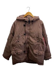 ALPHA INDUSTRIES◆ダウンジャケット/XL/ナイロン/PNK/TA1484-9032