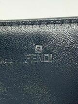 FENDI◆長財布/-/BLK/無地/メンズ_画像3