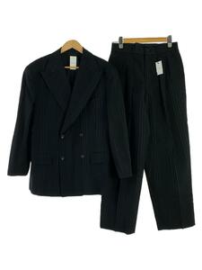 COMME des GARCONS HOMME PLUS◆セットアップ/S/ウール/BLK/ストライプ/PS-05001