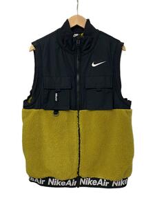 NIKE◆ベスト/L/AS M NSW HE VEST WINTER/ポリエステル/イエロー/dm1241-377