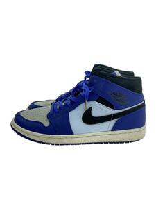 NIKE◆AIR JORDAN 1 MID SE/エアジョーダン1ミッドSE/ブルー/852542-400/29cm/BL