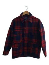 PENDLETON◆ジャケット/M/ウール/RED/チェック_画像1