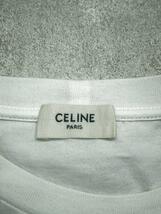 CELINE◆21AW/アーティストプリントTシャツ/L/コットン/ホワイト/プリント/2X826501F_画像3