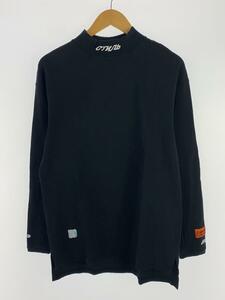 HERON PRESTON◆長袖Tシャツ/XS/コットン/BLK/HMAB007S19600035