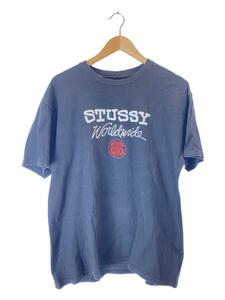 STUSSY◆Tシャツ/L/コットン/BLK