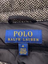 POLO RALPH LAUREN◆ヘリンボーンダウンシャツジャケッ/M/ウール/GRY/ヘリンボーン/MNPOOTW16020018_画像3