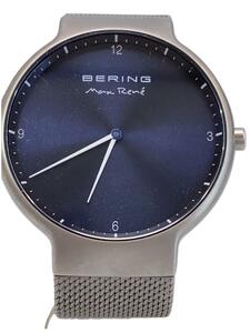 BERING◆MAX RENE/クォーツ腕時計/アナログ/ステンレス/BLK/SLV/SS