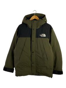 THE NORTH FACE◆MOUNTAIN DOWN JACKET_マウンテンダウンジャケット/L/ナイロン/KHK/無地