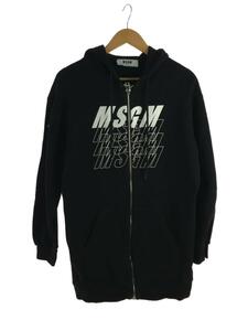 MSGM◆ジップパーカー/XS/コットン/BLK