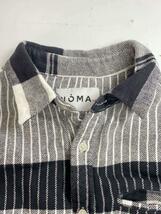 NOMA t.d.◆長袖シャツ/4/コットン/BLK/チェック/N28-ID02/黒/ブラック_画像8