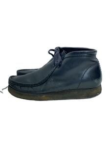 Clarks◆チャッカブーツ/25.5cm/BLK/レザー