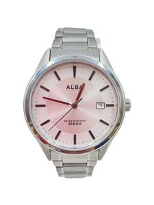 ALBA◆クォーツ腕時計/アナログ/ステンレス/BLK/SLV/VJ32-K140