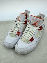 NIKE◆AIR JORDAN 4 RETRO/26.5cm/WHT_画像2