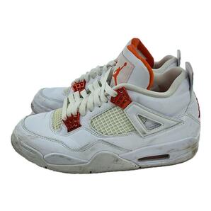 NIKE◆AIR JORDAN 4 RETRO/26.5cm/WHTの画像1