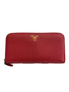 PRADA◆長財布/PVC/PNK/レディース/サフィアーノ/ラウンドジップ/