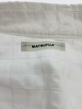 MATSUFUJI◆22AW/長袖シャツ/3/コットン/WHT/M223-0303_画像3