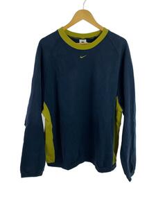 NIKE◆90s/USA製/スウェット/XL/コットン/NVY/無地